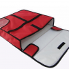 Red delivery bag for a single pizza up to 17 inch single pizza delivery bag